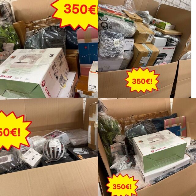 350 € pro Palette – Mix Paletten A/B/C, ca. 60–70 Stück Haushalt Elektronik Textilien Spielzeug Möbel, Lager Deutschland