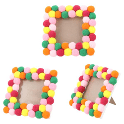 Bilderrahmen Pompom, für Bilder 11x11cm