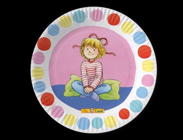CONNI - 8 Pappteller - 23 cm