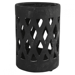 Countryfield tea light holder Dassel L black 22 cm