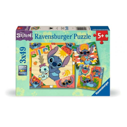 Disney Stitch - Puzzle 3 x 49 pieces