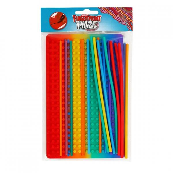 Fingerabdruck-Labyrinth Zappelspiel mit 18 Stäbchen 20 cm 2fach sortiert