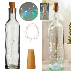 Flaschenlicht, bunt, 8 LED, ca. 75cmL