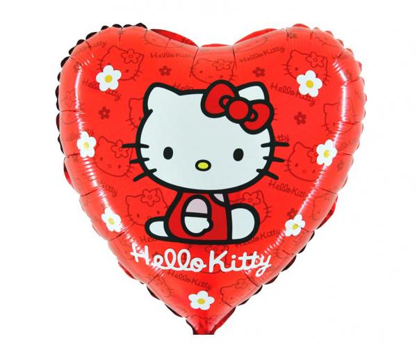 Hello Kitty - Folienballon Herzform - 42 cm
