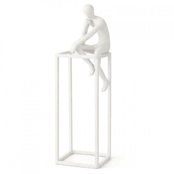 J-Line Statue Figur auf Rahmen weiß 40 cm