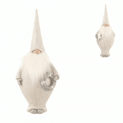 J-Line statue Santa gnome 25 cm 2 assorted