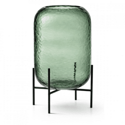 J-Line Vase auf Fuß grün 36 cm