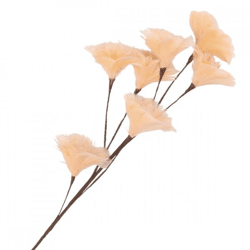 Artificial branch Feather flowers peach 95 cm