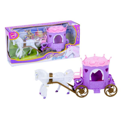 Kutsche mit Pferd - 32 x 15 cm