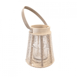 Lantern Lofty Glam Cone white 22 cm