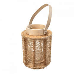 Windlicht Lofty Glam Rund natur 22 cm