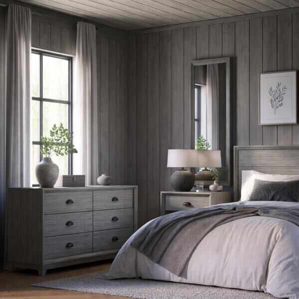 Len-Fra Wandspiegel Fiona grau 36 x 96 cm