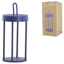 Light & Living Tischleuchte Isalo LED wiederaufladbar kobaltblau 28 cm