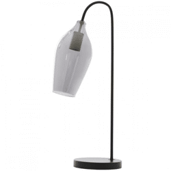 Light & Living Tischleuchte Lukaro schwarz EU-Stecker 62 cm