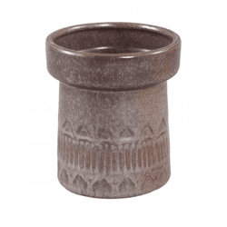 PTMD Blumentopf Rail hoch M dunkelbraun 14 cm