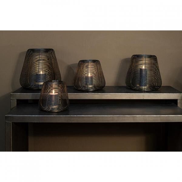 PTMD Windlicht Jaden S schwarz 25 cm