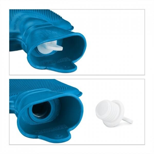 Relaxdays Heißwasserkanne blau 1 L