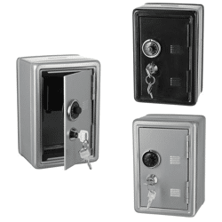 Money box safe, 2/s, approx. 12x18cm