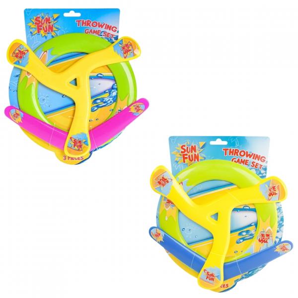 Sun Fun Flying Frisbee Set 30 cm sortiert 3er Set