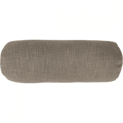 Tiseco bolster pillow Cotton Slub taupe 15 x 45 cm