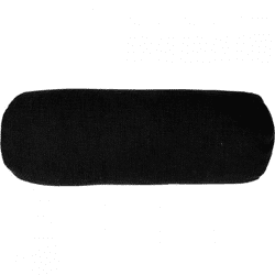 Tiseco bolster pillow Cotton Slub black 15 x 45 cm