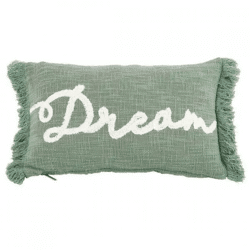 Tiseco Kissen Cotton Slub Dream grün 30 x 50 cm