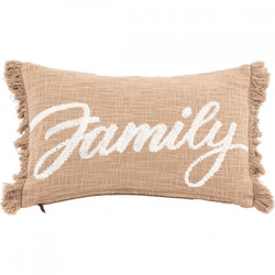 Tiseco Kissen Cotton Slub Family sand 30 x 50 cm