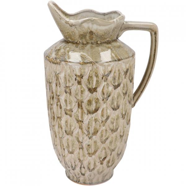 Vase Boa mit Henkel braun 45 cm