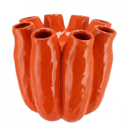 Vase Luna Rohr orange 24 cm
