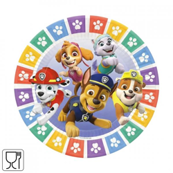 Amscan Einwegteller Paw Patrol 23 cm Satz von 8