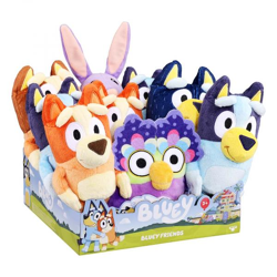 BLUEY -  Plüsch Einzelpack im CDU, Kuschelige 18-23 cm, 9er-Thekendisplay