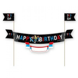 THREE ??? KIDS - Cake banner 23 cm