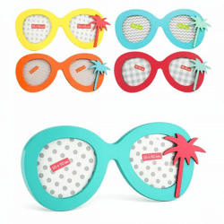 Photo frame Summer sunglasses 10 x 10 cm 5 assorted