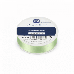 Horn gift ribbon satin green 5 m