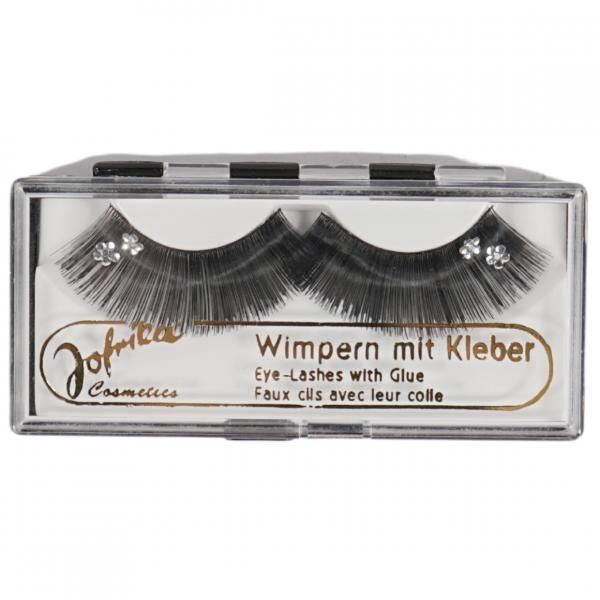 Jofrika cosmetics künstliche Wimpern schwarz/silber 7 cm B-choice VE500