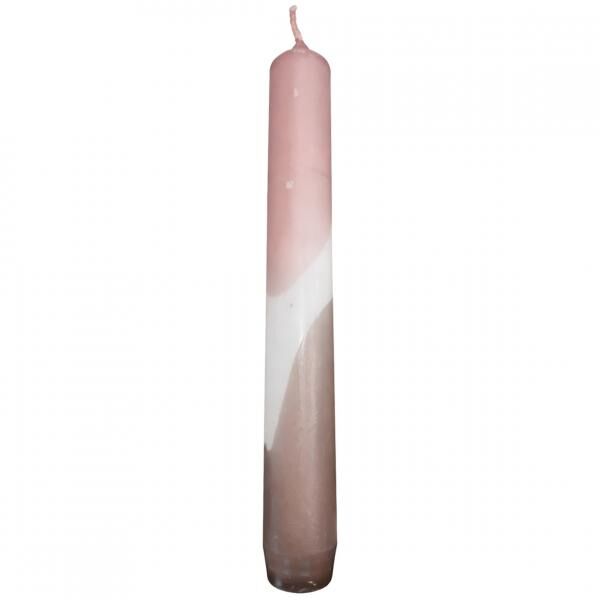 Kerze Dip-Dye taupe 17 cm Satz von 4