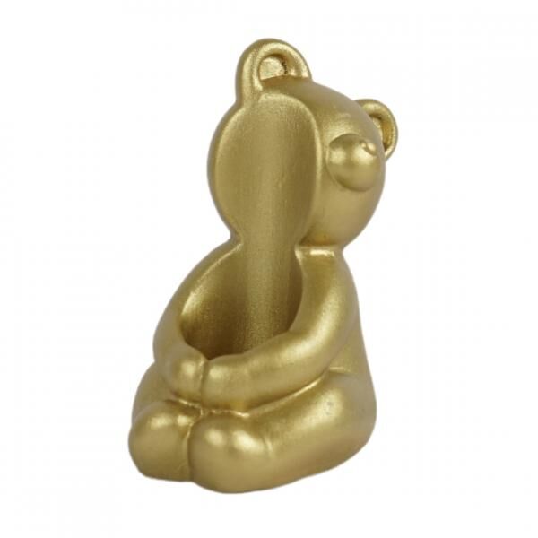 Kerzenhalter Bär gold 8 cm