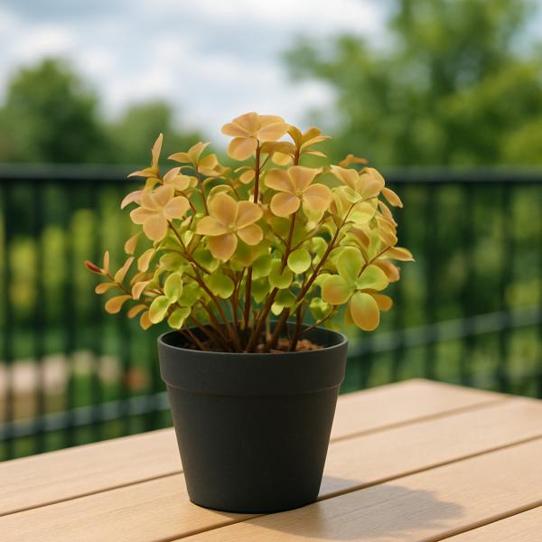 Künstliche Pflanze Klee im Topf 18 cm 2 sortiert