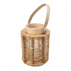 Windlicht Lofty Glam Rund natur 22 cm