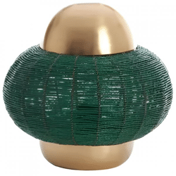 Light & Living Tischleuchte Cetara EU-Stecker grün 33 cm