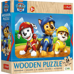 Paw Patrol dog crew - wooden puzzle junior 24 pieces