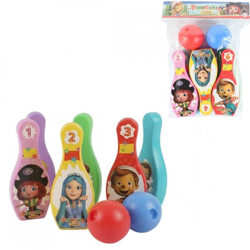 Pinocchio und Freunde Bowling-Set 14 cm 8 Stück