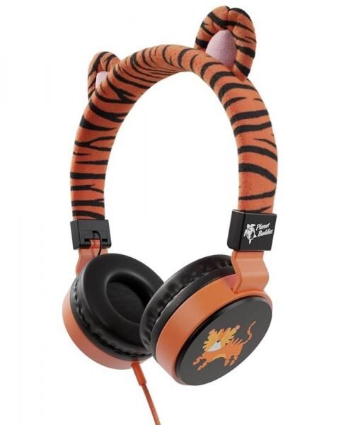 Planet Buddies Tiger Furry Wired Headphones V2