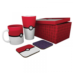 POKEMON - Pck Glass XXL + Mug + 2 Coasters 