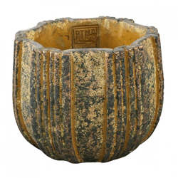 PTMD flower pot Valerio M yellow 16 cm