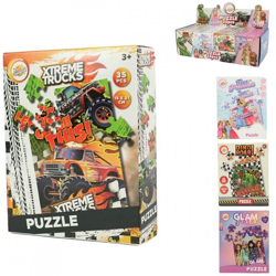Puzzle 21 cm 35 pieces 4 assorted
