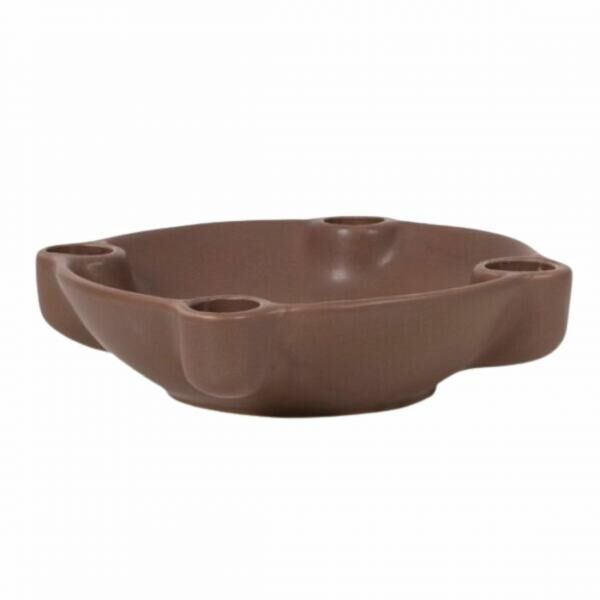 SENZA Kerzenständer Four Seasons Keramik braun 18 cm