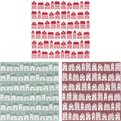 Servietten, Häuser, 3/s, 20er Pack