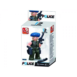 Sluban - Army - Cops & Robbers Mini Figuren Display