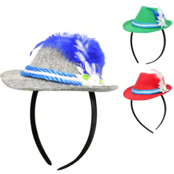 Stirnband Oktoberfest 18 cm 3fach sortiert